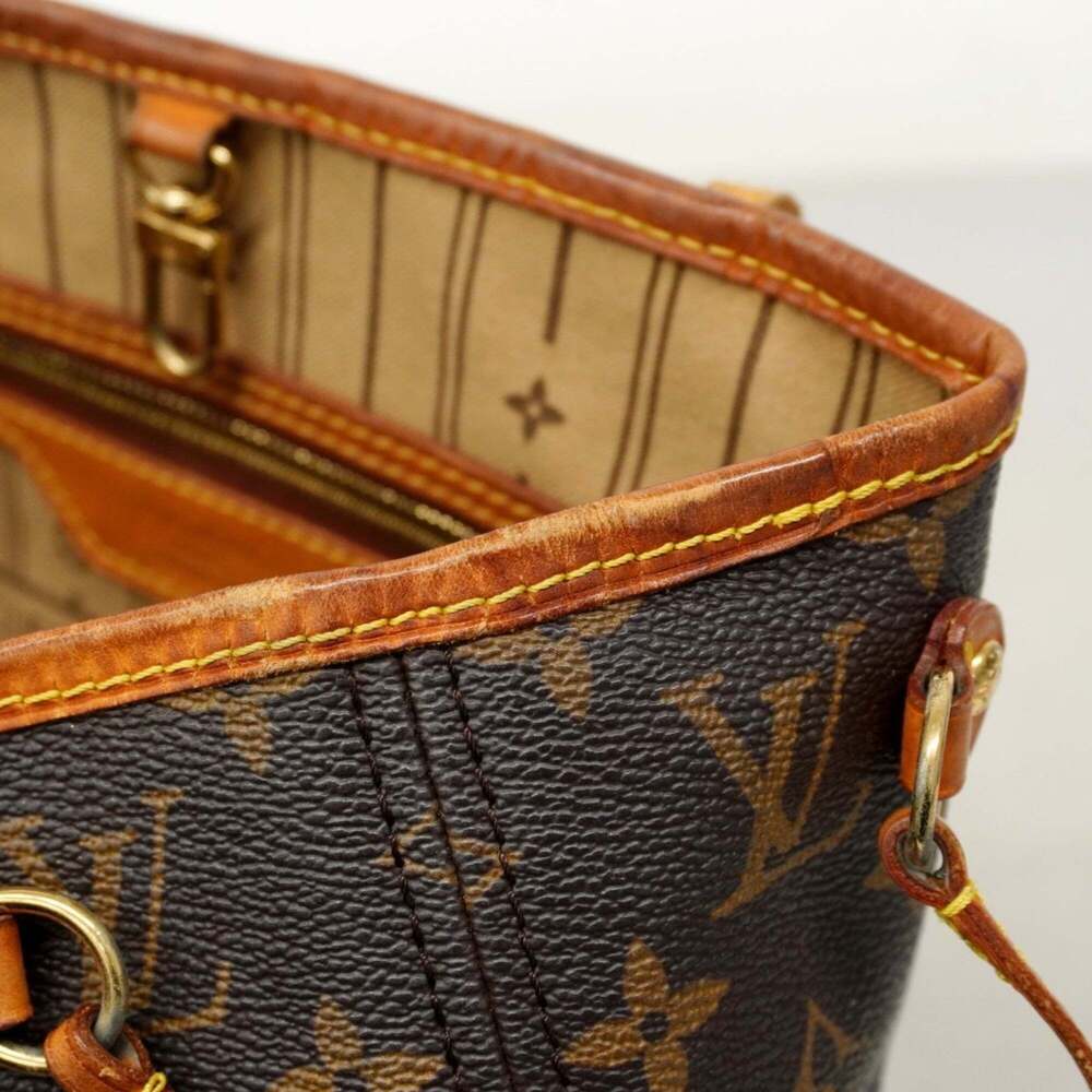 LOUIS VUITTON Brown Monogram Neverfull PM Tote Bag - Picture 13 of 14